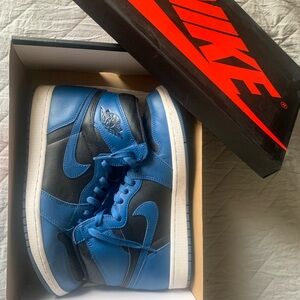 Nike Blue and Black Sneakers High-Top Design